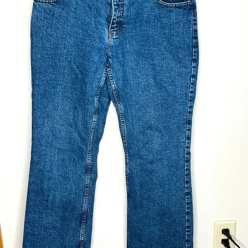 Harley Davidson women’s medium wash denim boot cut jeans size 10p Biker Blue - Picture 5 of 5